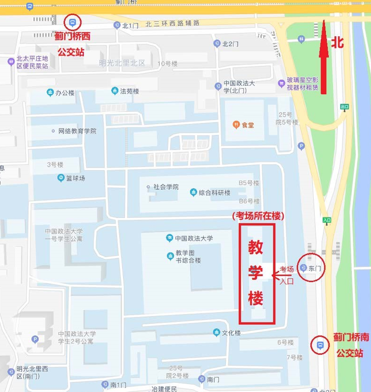 考點地址及考場示意圖